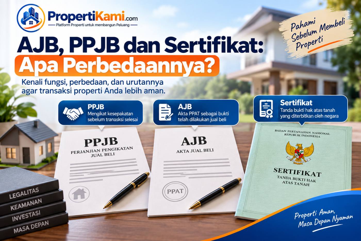 AJB, PPJB dan Sertifikat: Apa Perbedaan dan fungsinya?