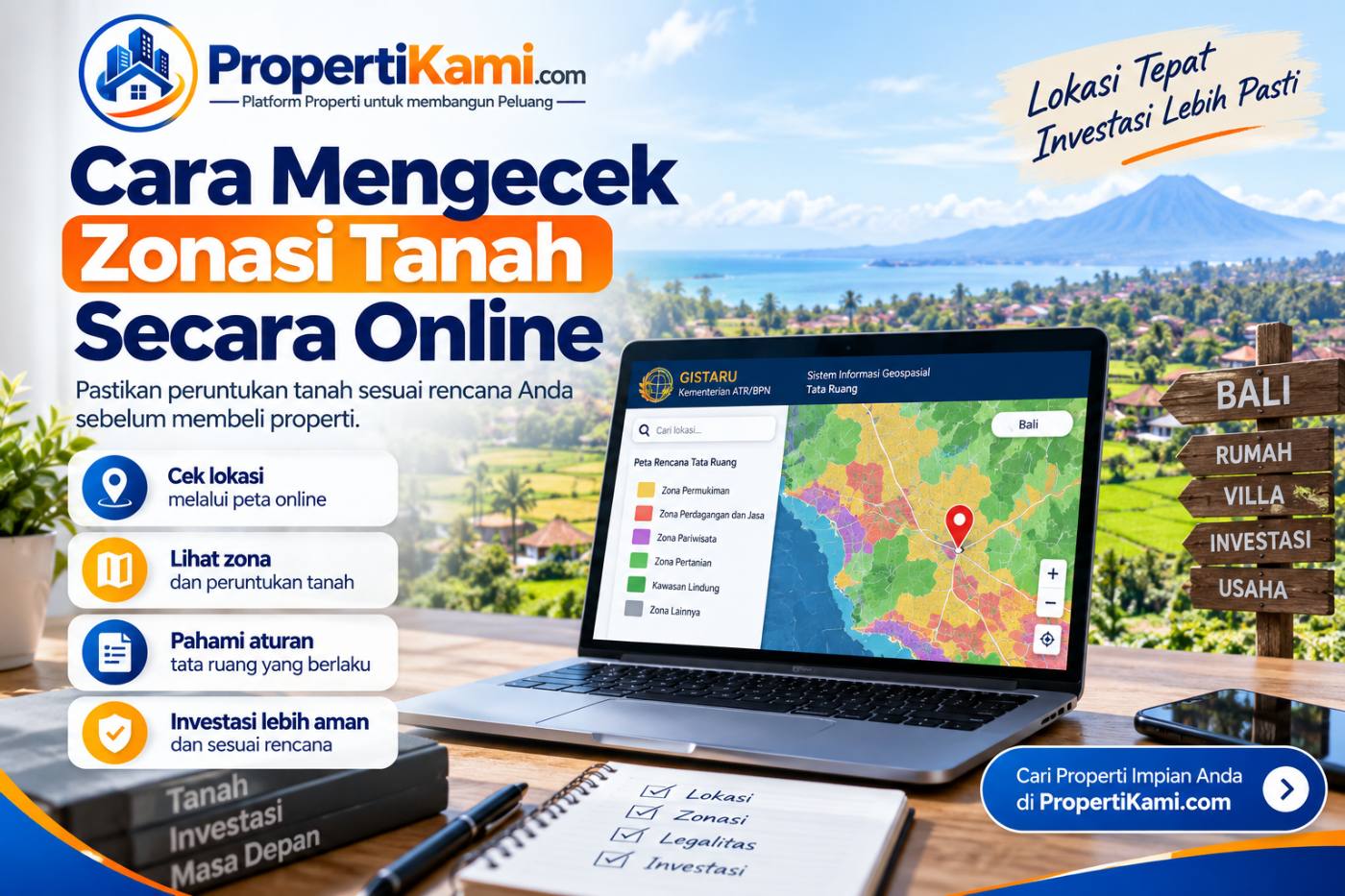 Cara Mengecek Zonasi Tanah Secara Online Sebelum membeli tanah