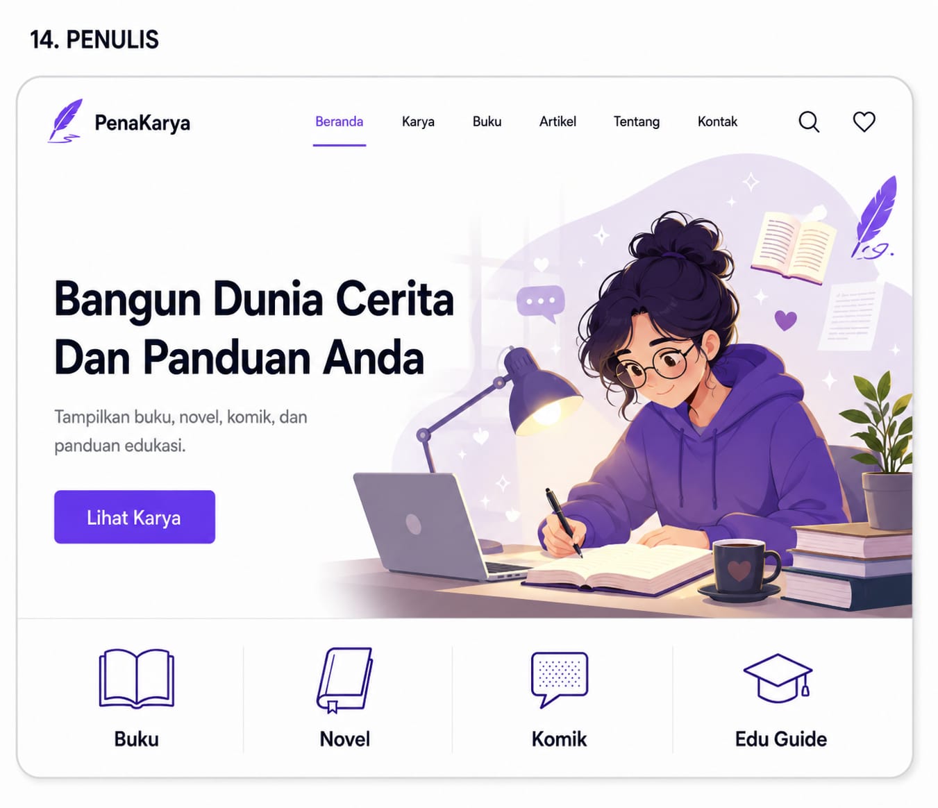 Thumbnail template Penulis