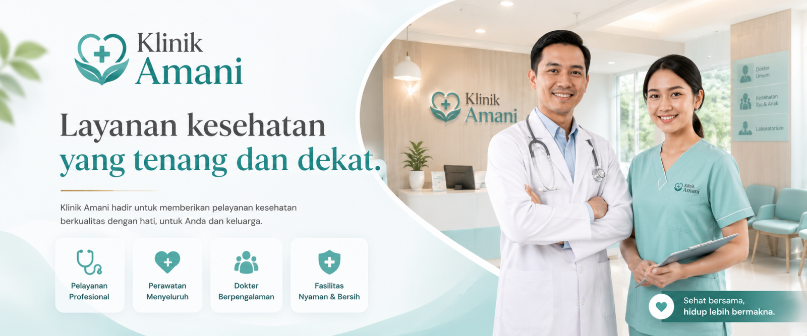 Layanan kesehatan yang tenang dan dekat.