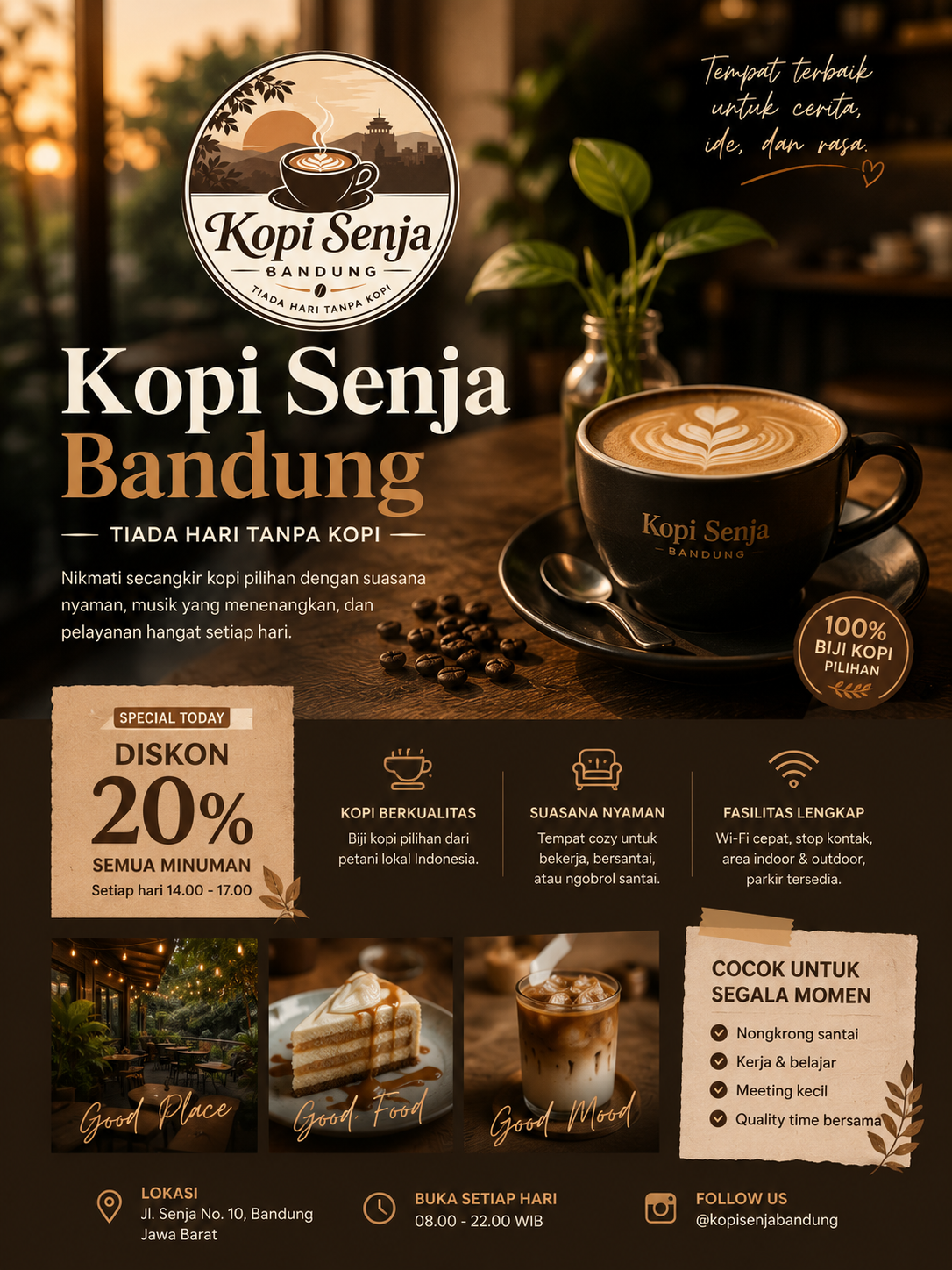 Banner promo Kopi Senja Bandung