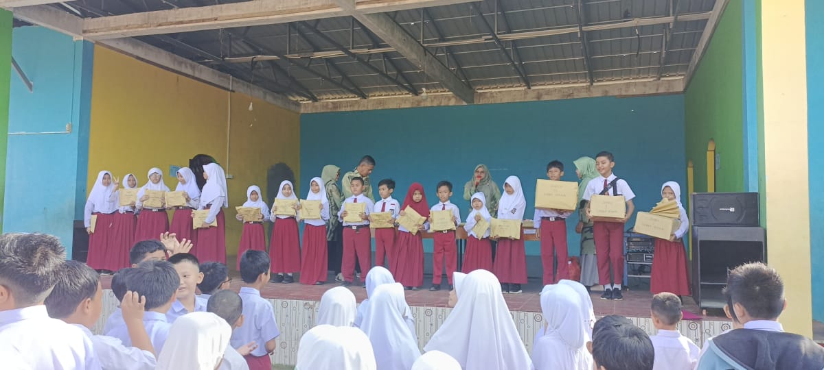 Pengumuman Juara Class Meeting Senam Anak Indonesia SDN N 012 Kundur Barat