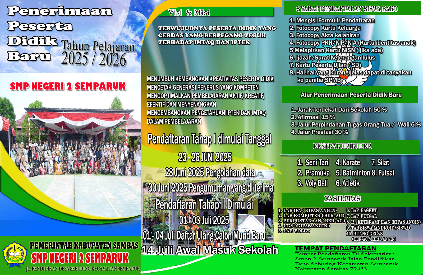 JADWAL SPMB TAHUN 2025/2026
