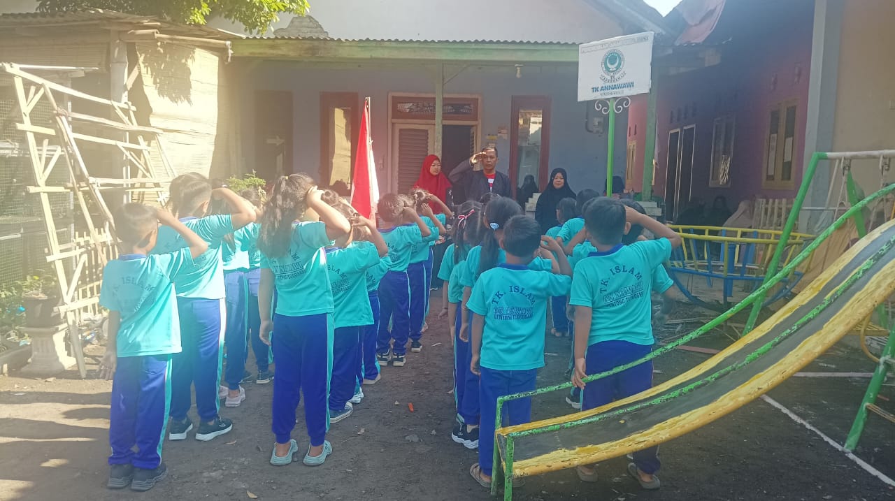 TK Annawawi Tlogosari Gelar Upacara Bendera di Hari Lahir Pancasila