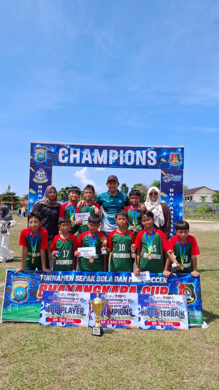 TIM MINI SOCCER SDN 012 KUNDUR BARAT JUARA 1 DI KA SPN CUP 2 TINGKAT SD/MI SE KABUPATEN KARIMUN TAHUN 2026
